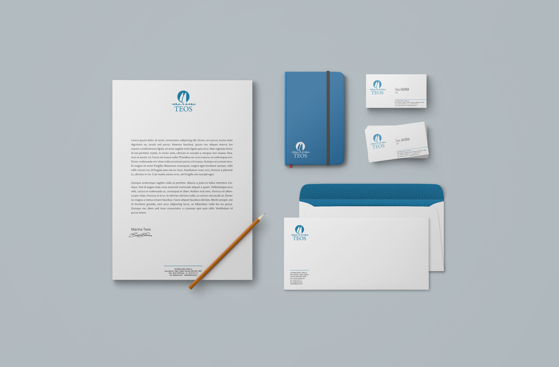 Teos Marina Branding